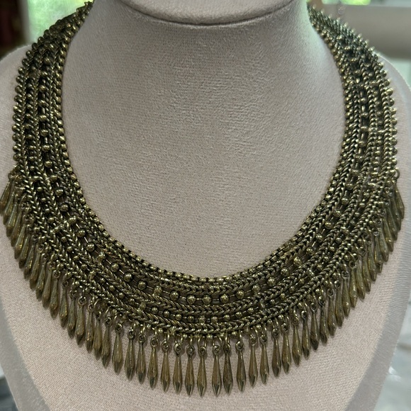 SHYANNE- Gold Tone Women's Boheme Choker Necklace - Picture 3 of 3